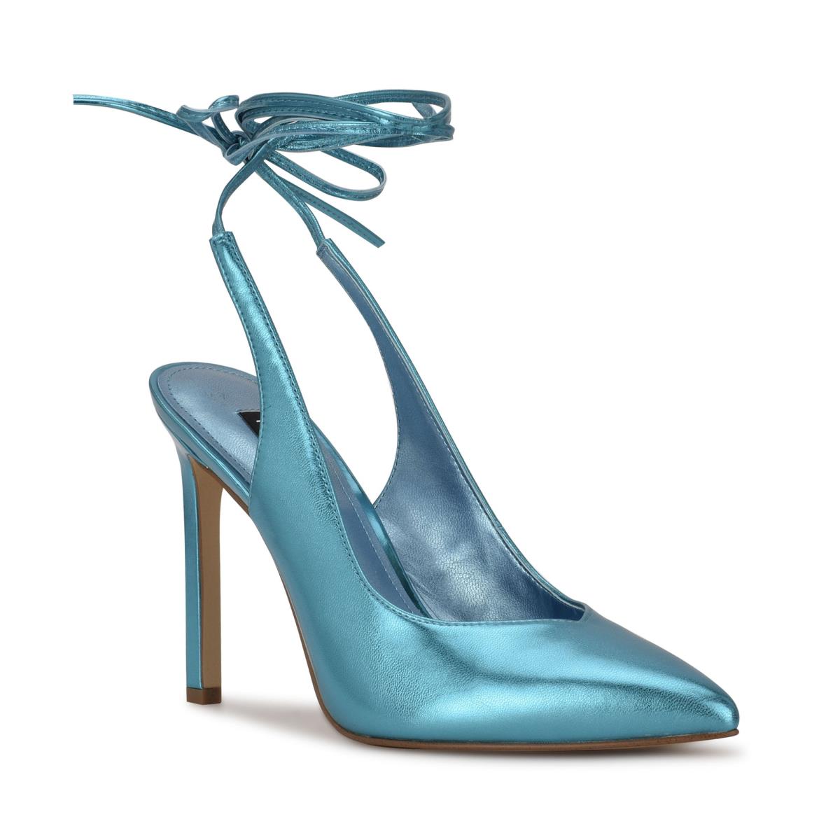 Nine West Talon Ankle Wrap Jurken Pumps Blauw | 2586QTGPA