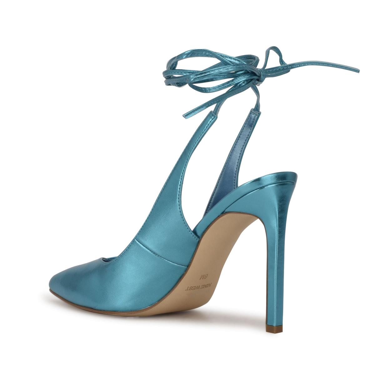 Nine West Talon Ankle Wrap Jurken Pumps Blauw | 2586QTGPA