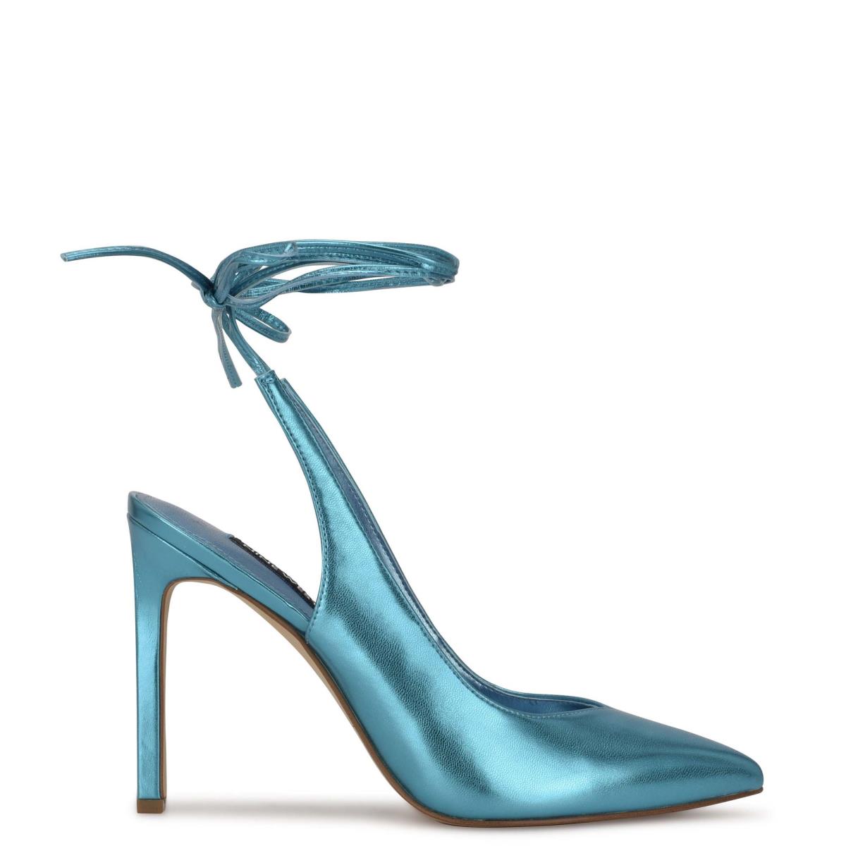 Nine West Talon Ankle Wrap Jurken Pumps Blauw | 2586QTGPA