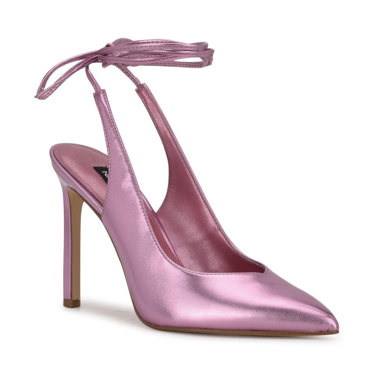 Nine West Talon Ankle Wrap Jurken Pumps Roze | 6735NQFHC