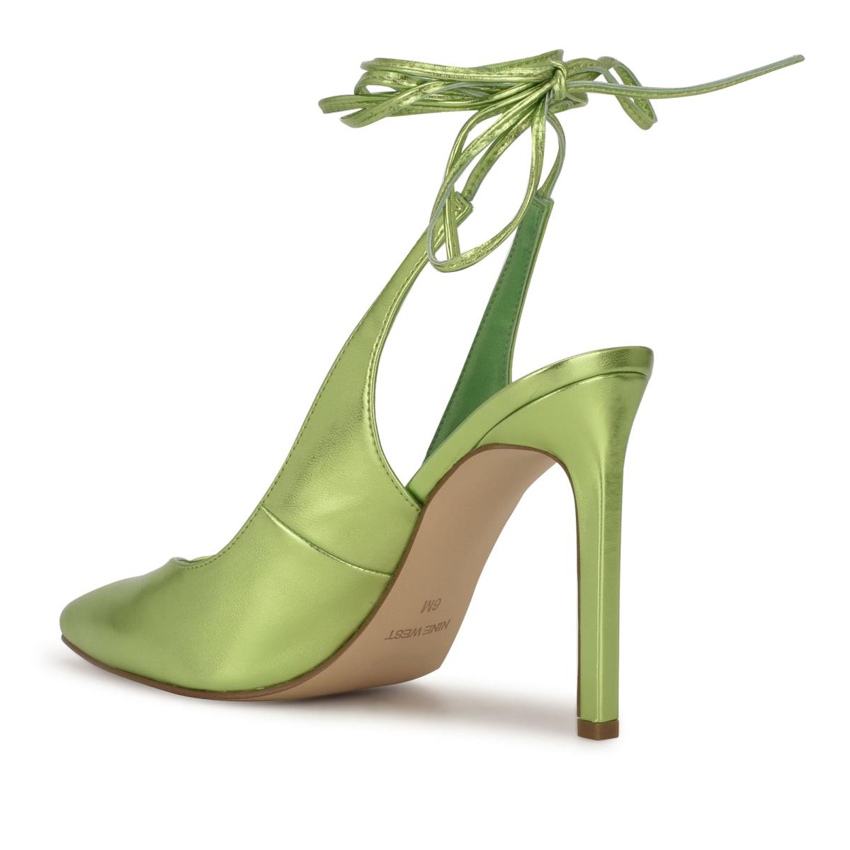 Nine West Talon Ankle Wrap Jurken Pumps Groen | 9573VROMP