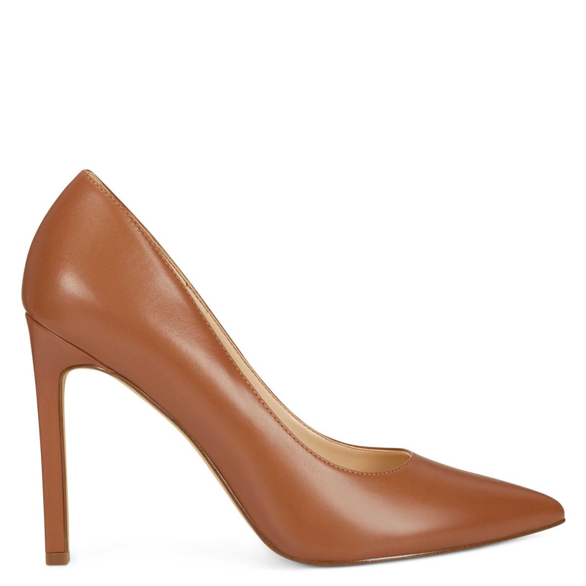 Nine West Tatiana Pointy Neus Pumps Lichtbruin | 3297LTUWY