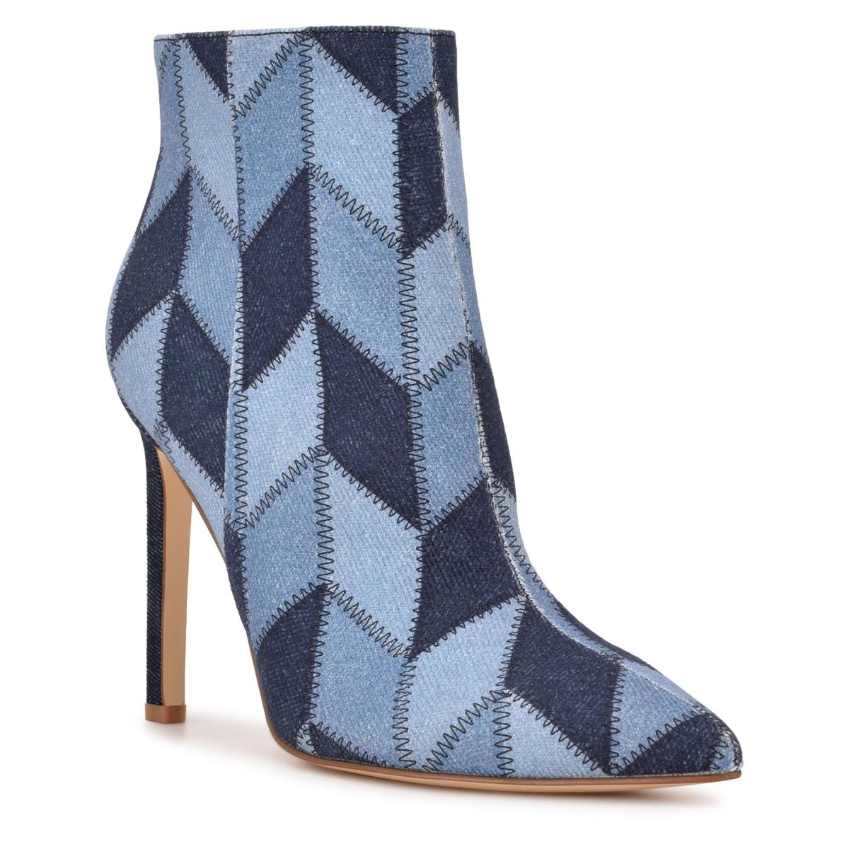 Nine West Tennon Jurken Bootie Laarzen Blauw | 9875PQFWY