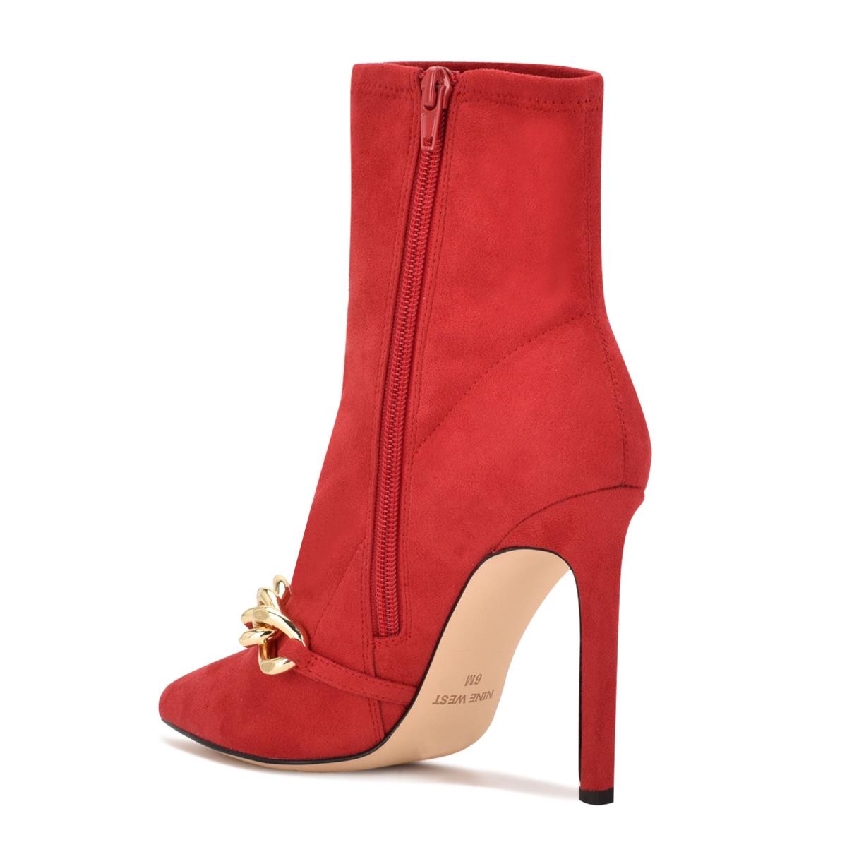 Nine West Timbaa Jurken Bootie Laarzen Rood | 3791GBZSY