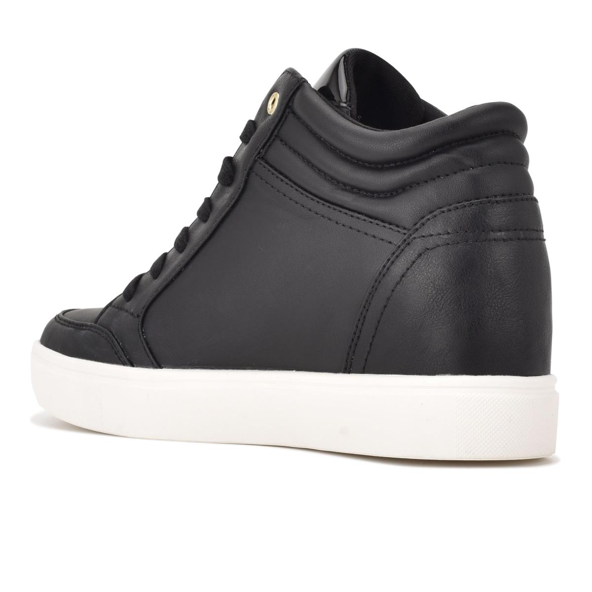 Nine West Tons High Top Hidden Wedge Sneakers Sneakers Zwart | 2530AWMNE