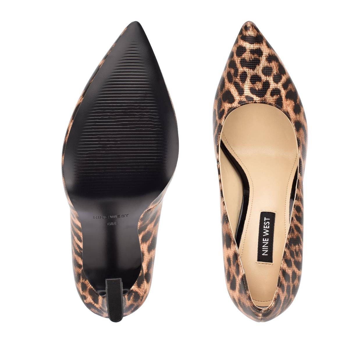 Nine West Trendz Pointy Neus Pumps Leopard | 1938YGEXK