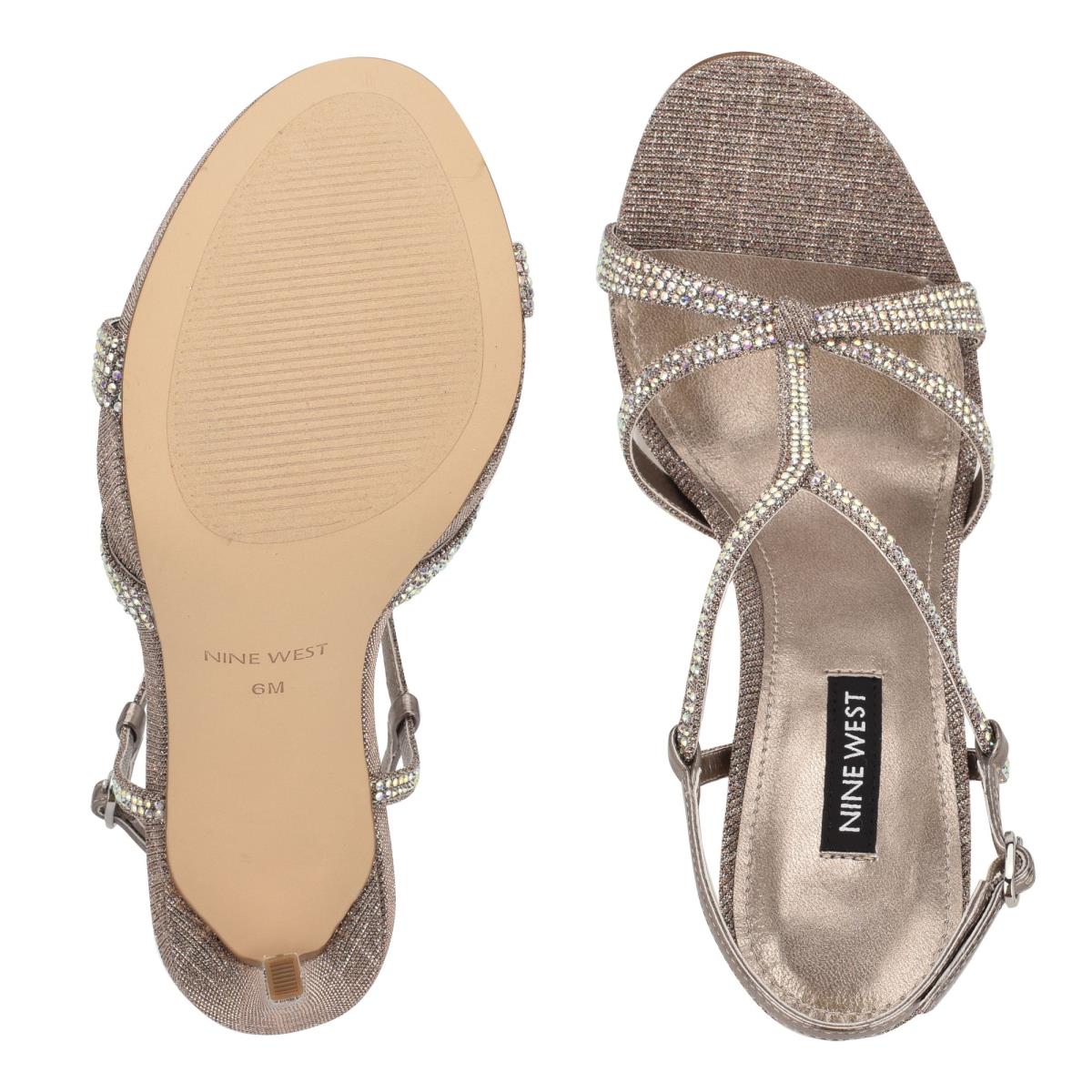 Nine West Ulliy Hak Geklede Sandalen Bruin | 8904MYRHT