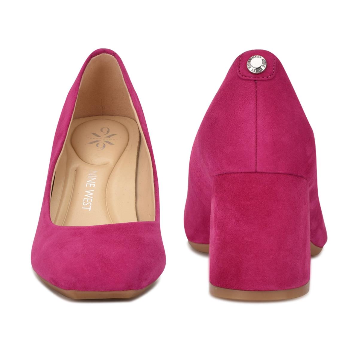 Nine West Vibe 9x9 Block Heel Pumps Roze | 1607BGNXS