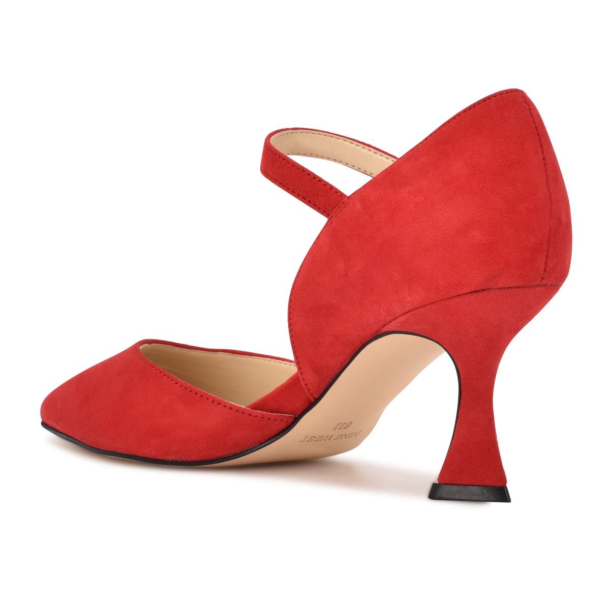 Nine West Wanah Pointy Neus Pumps Rood | 5093FZLWB