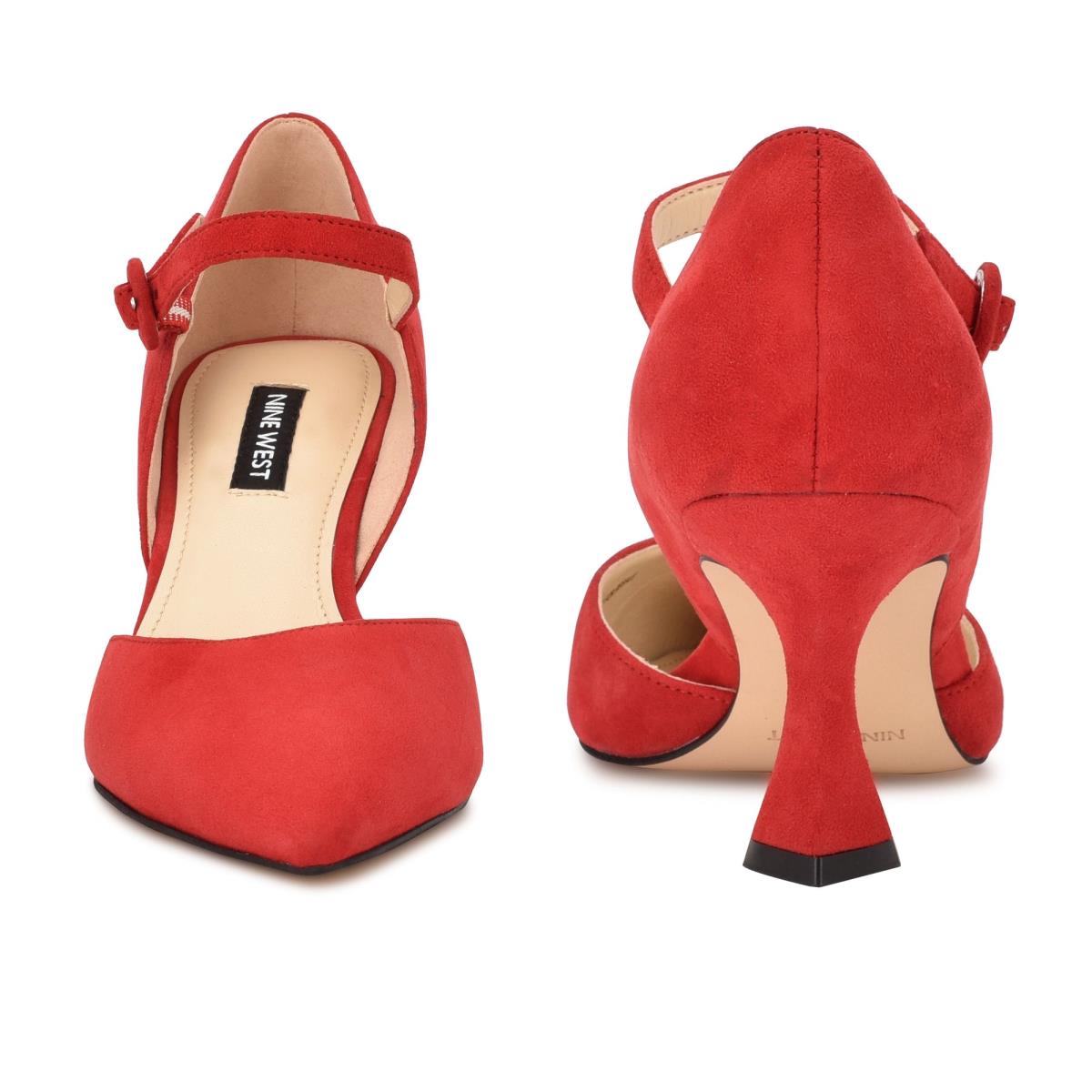 Nine West Wanah Pointy Neus Pumps Rood | 5093FZLWB