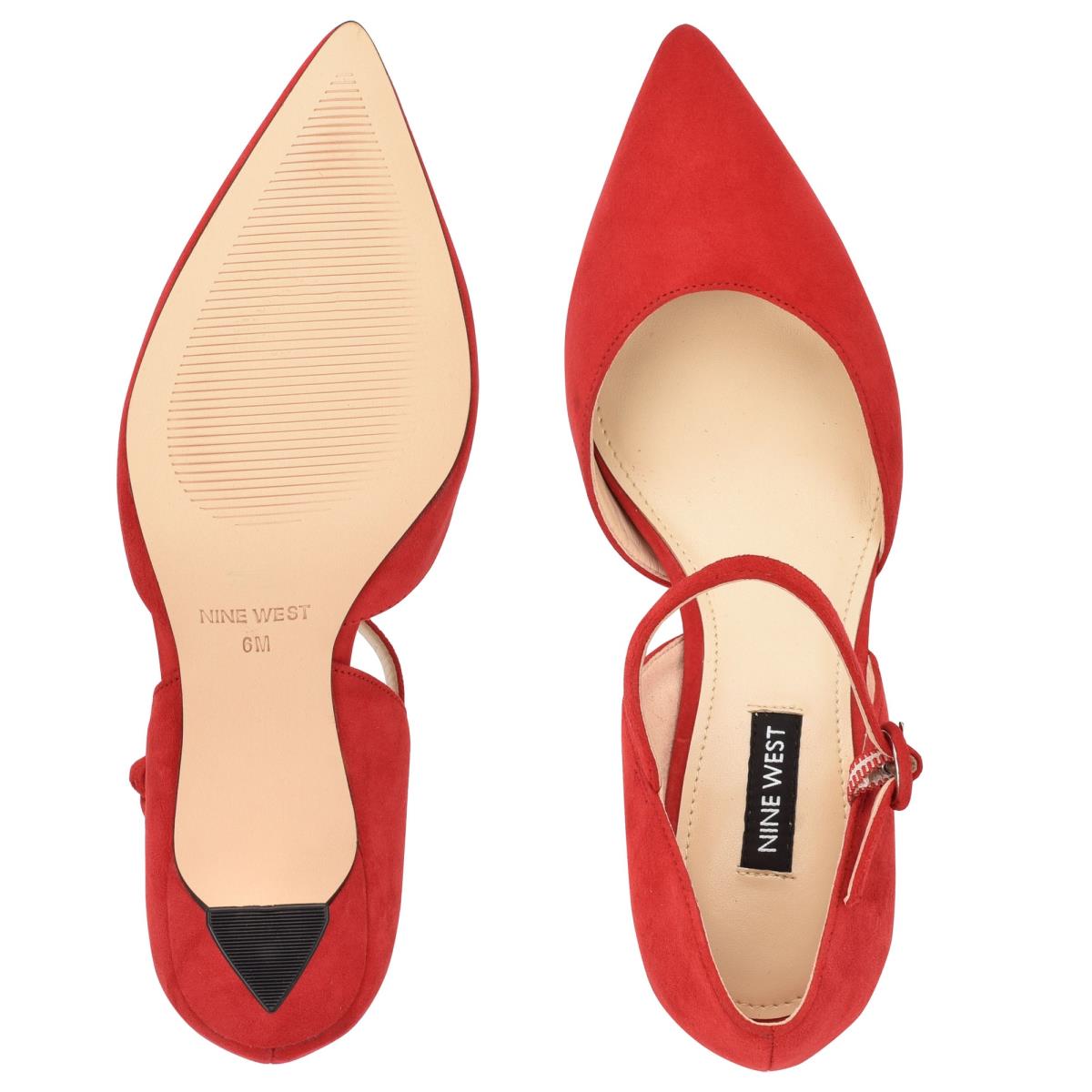 Nine West Wanah Pointy Neus Pumps Rood | 5093FZLWB