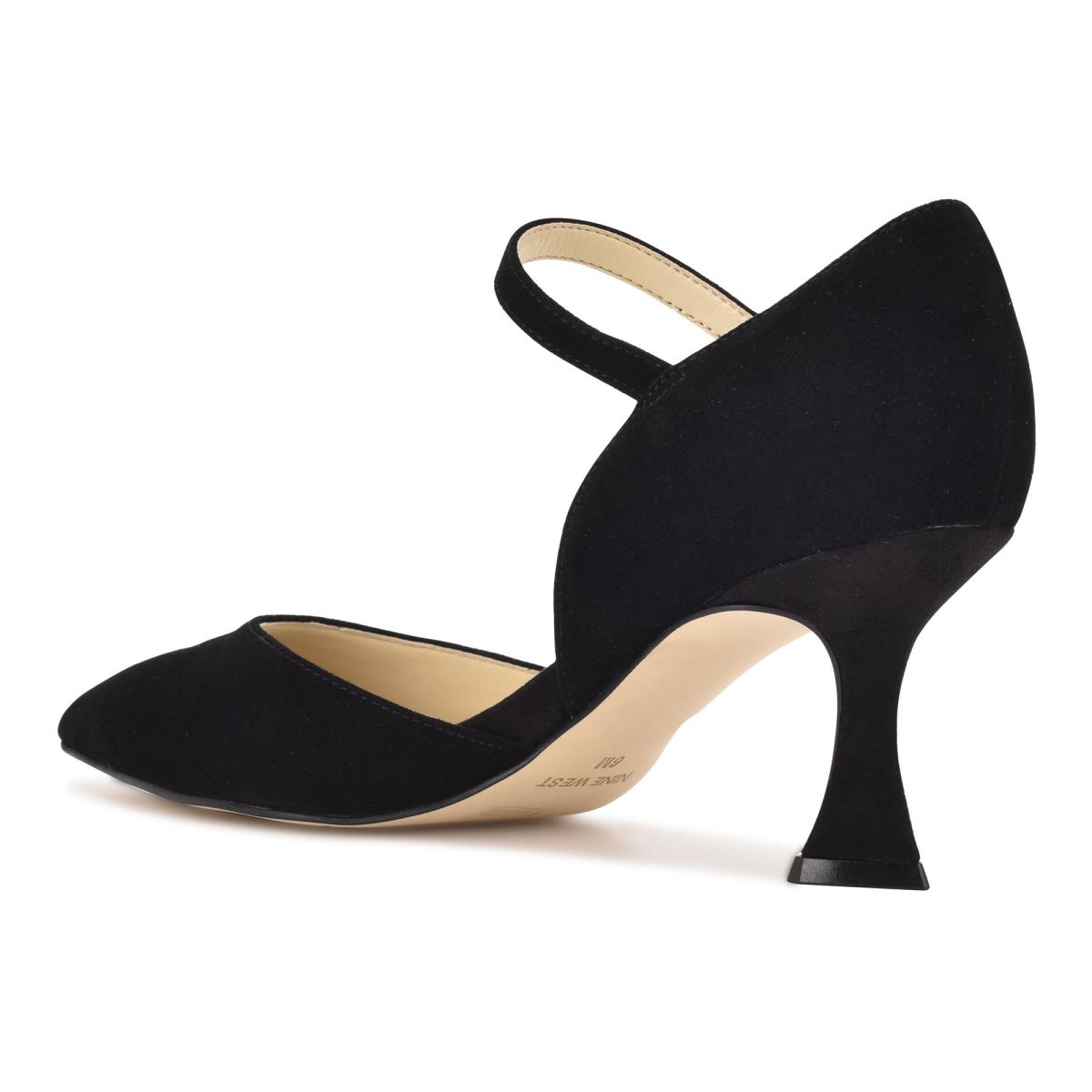 Nine West Wanah Pointy Neus Pumps Zwart | 2738MPDLG