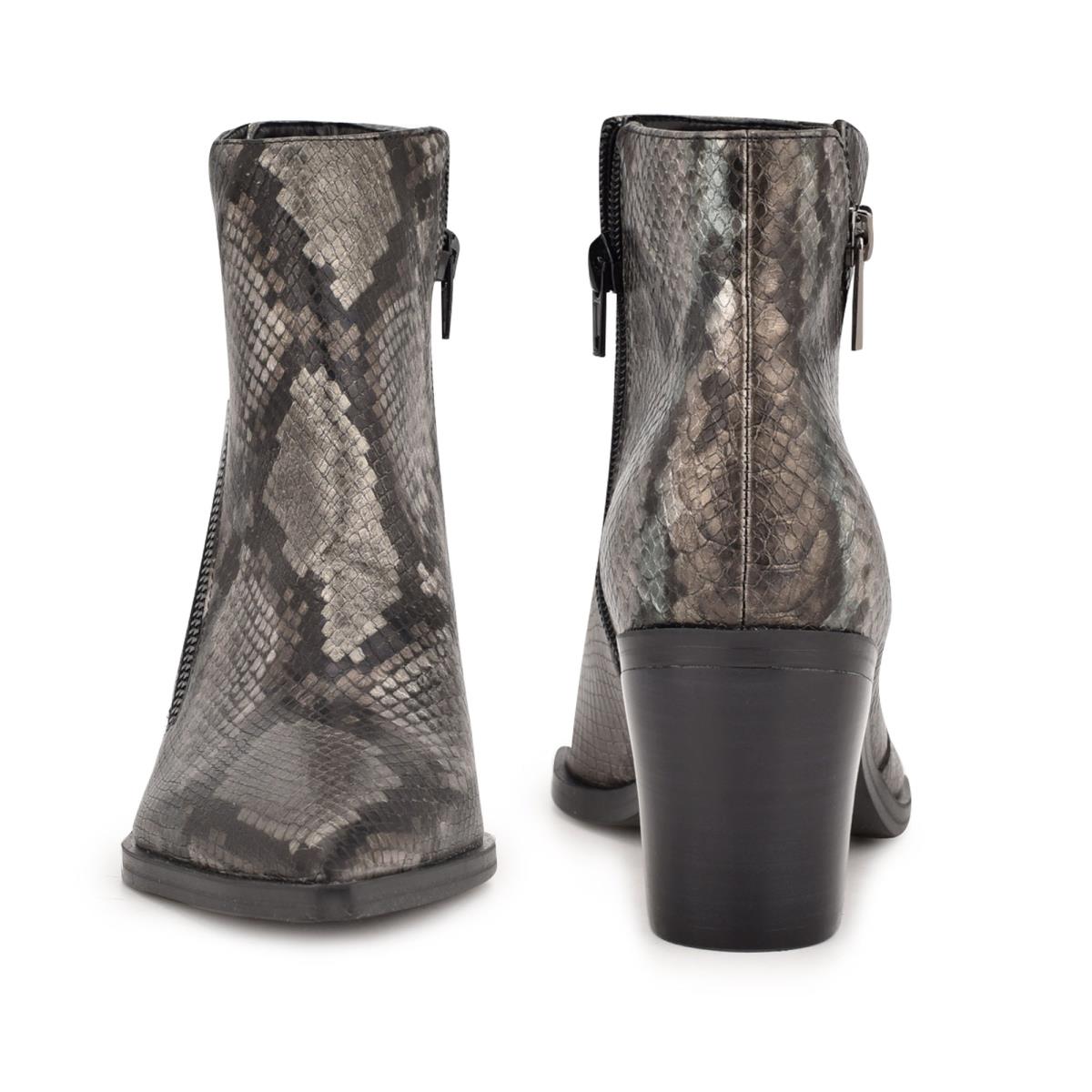 Nine West Wearit Block Heel Laarzen Slangenprint | 0953RNEWS