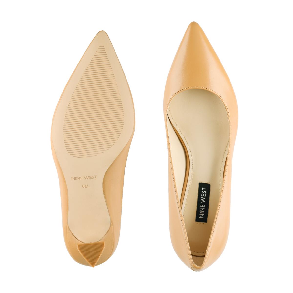 Nine West Workin Pointy Neus Pumps Beige | 9238HZSBI