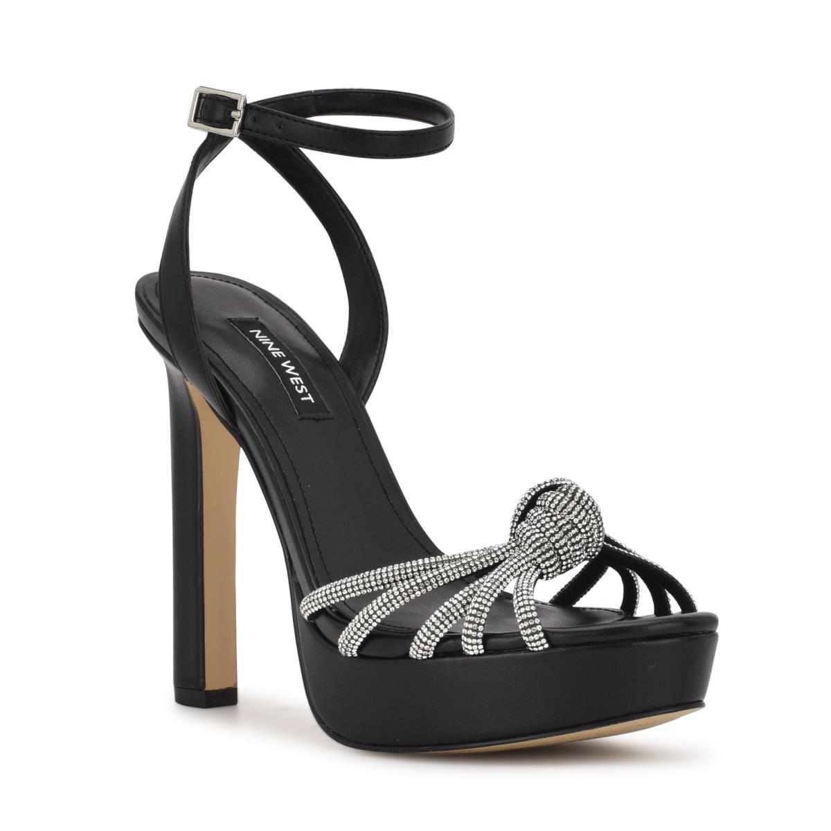 Nine West Wowzz Platform Geklede Sandalen Zwart | 0382VKQWN