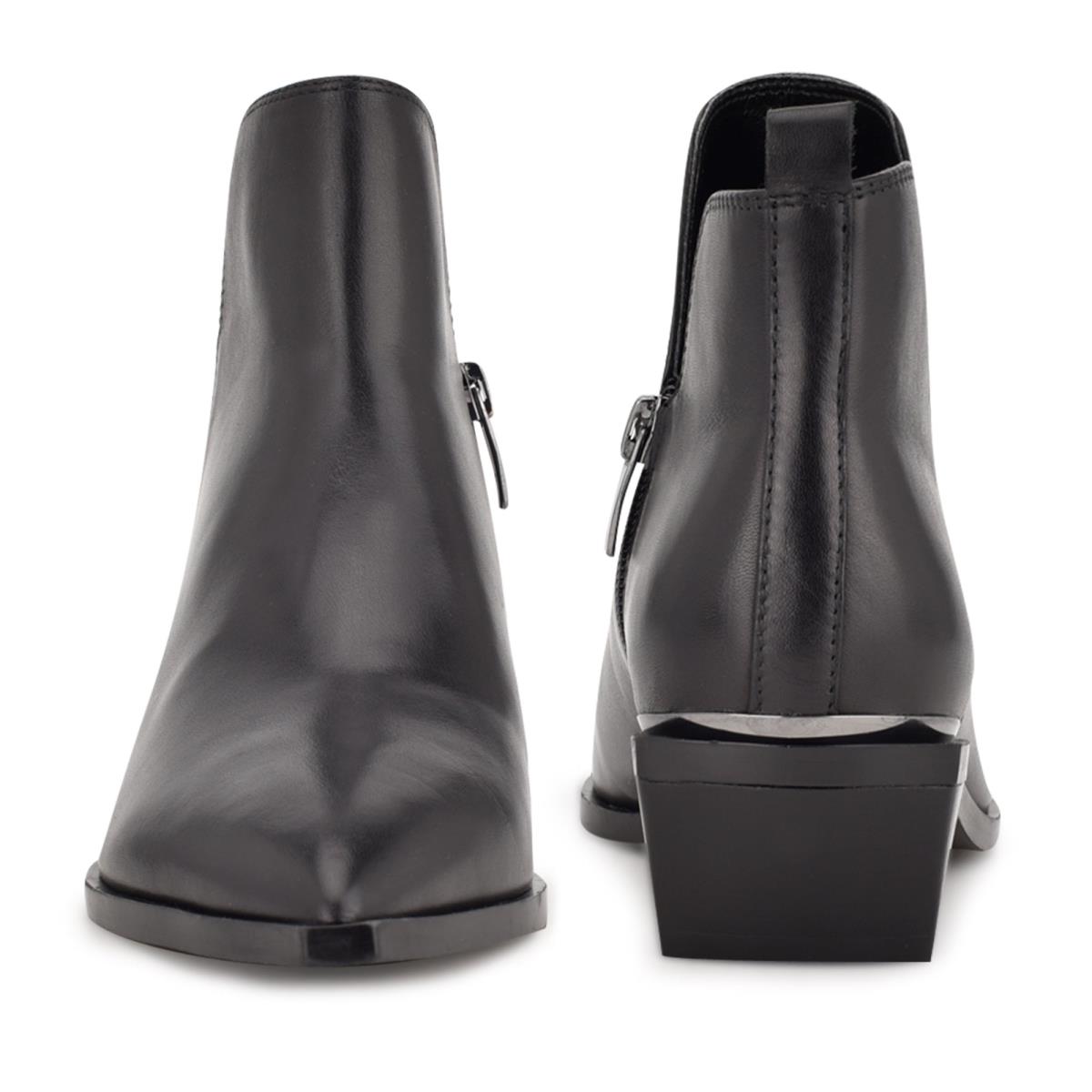 Nine West Yerly Pointy Neus Laarzen Zwart | 1073KJNVP