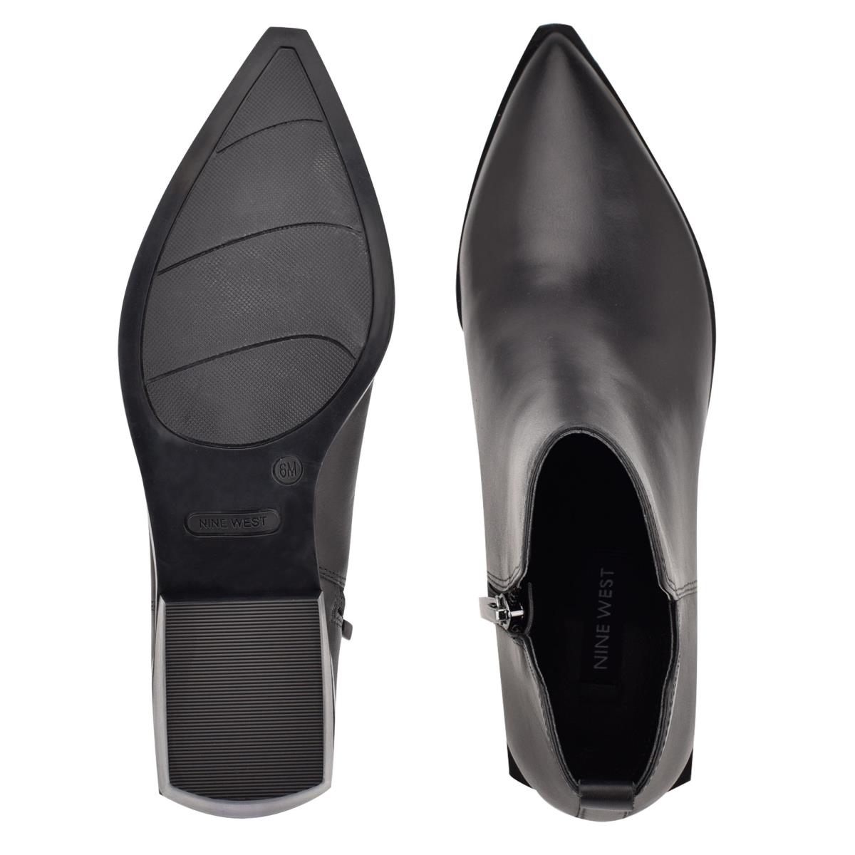 Nine West Yerly Pointy Neus Laarzen Zwart | 1073KJNVP