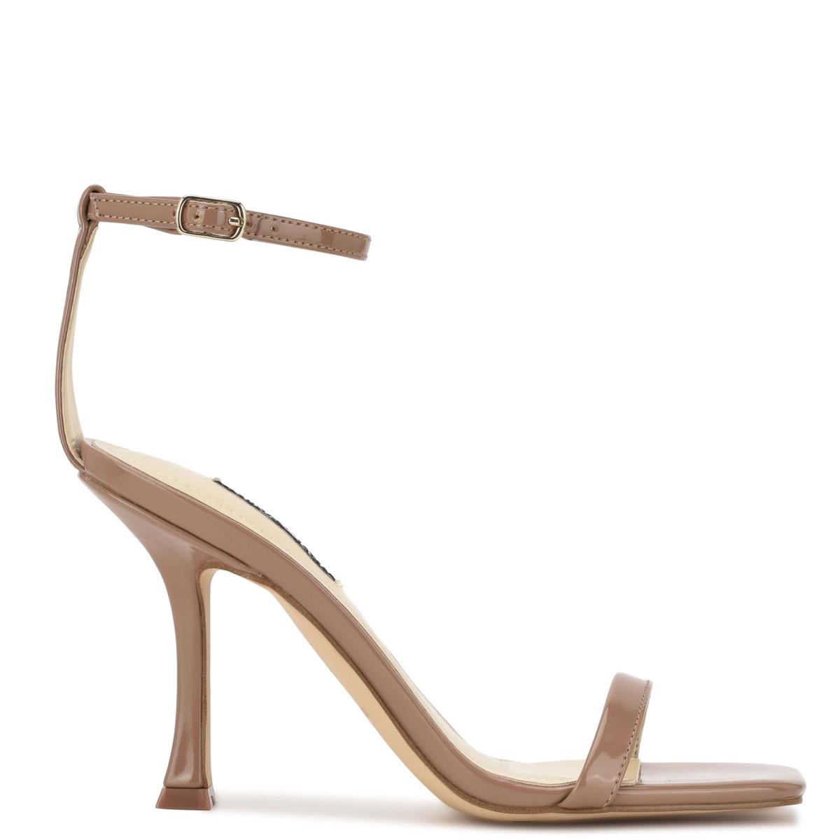 Nine West Yess Ankle Sandalen Met Riem Bruin | 0216USFYW