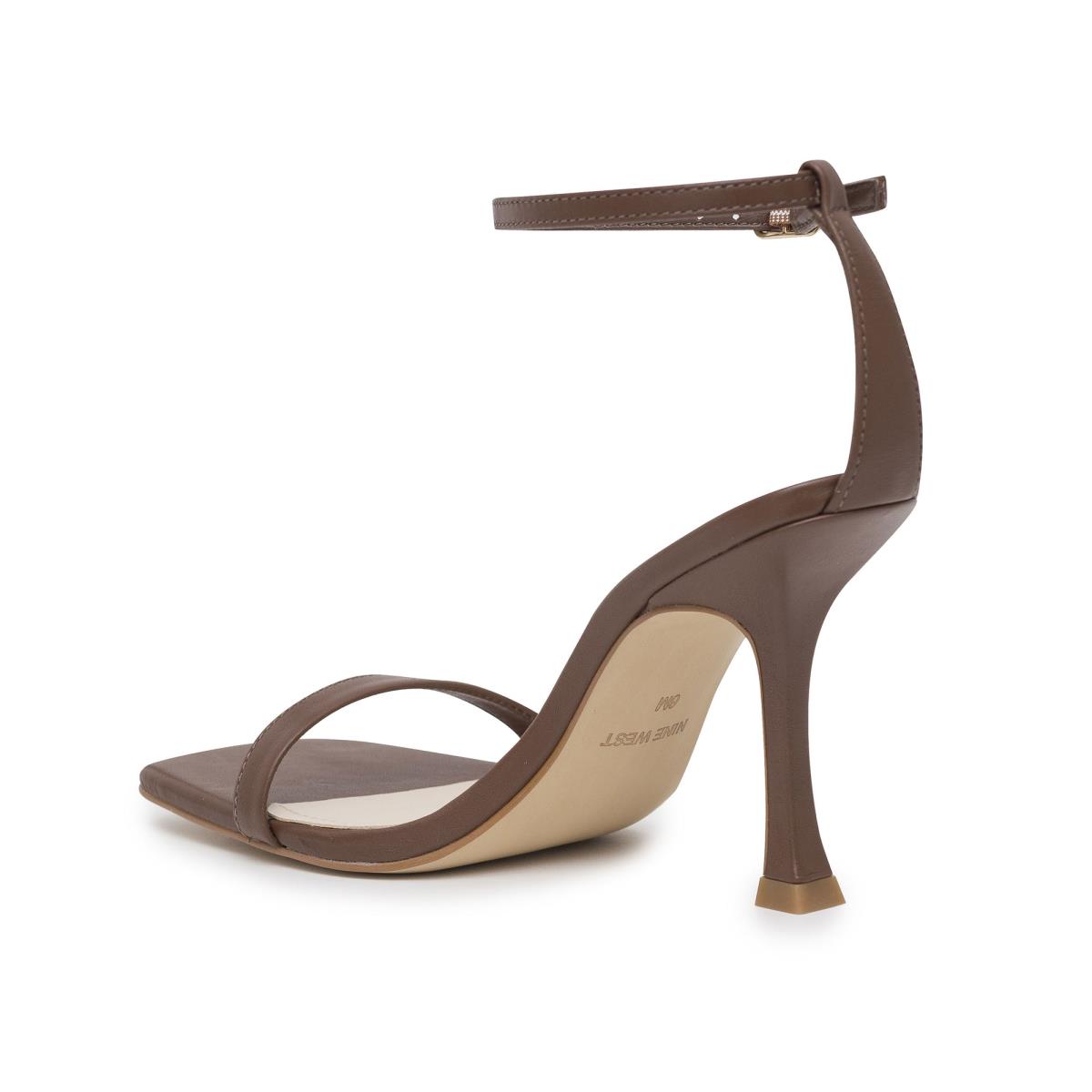 Nine West Yess Ankle Sandalen Met Riem Bruin | 0234BHRIV