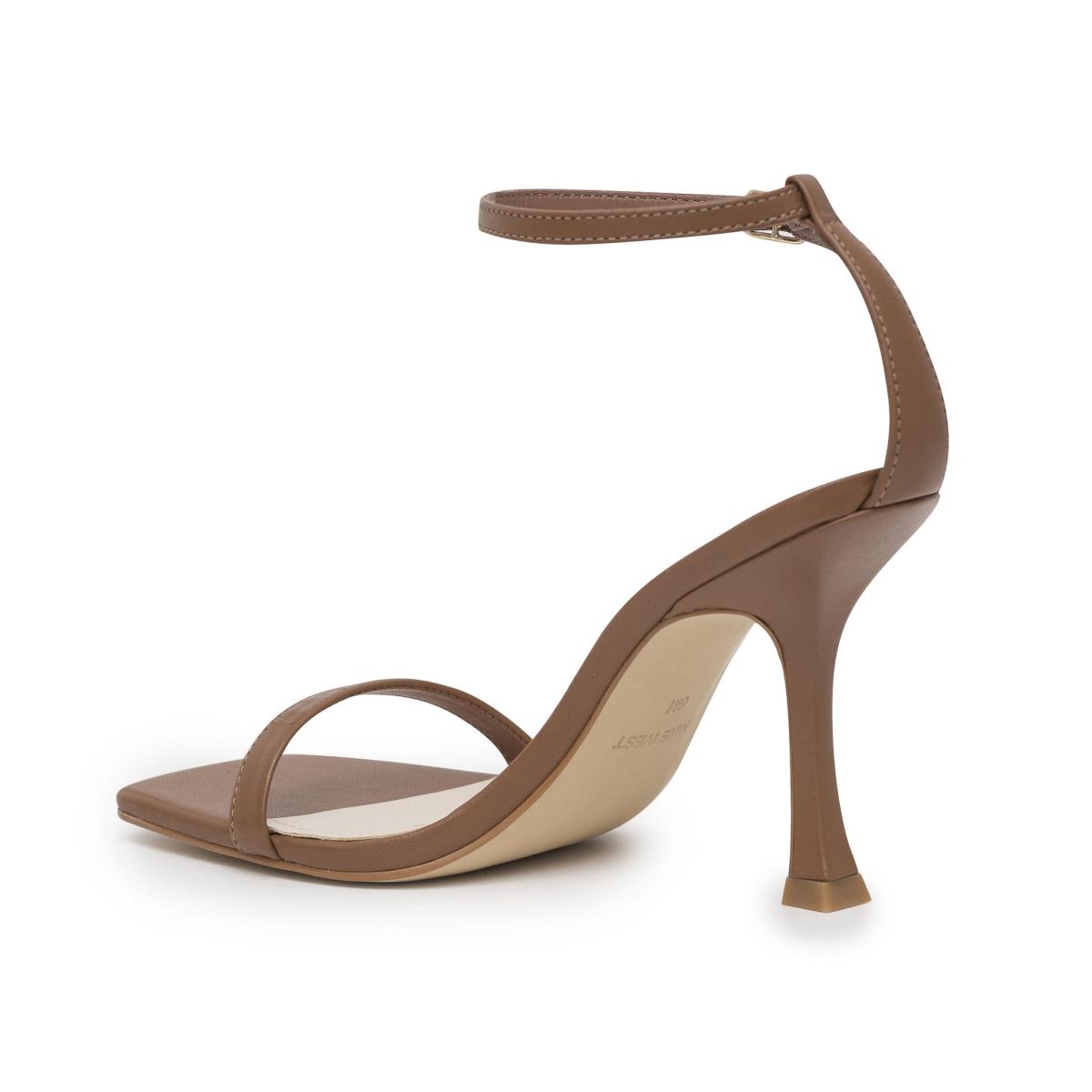 Nine West Yess Ankle Sandalen Met Riem Lichtbruin | 3960JANCH