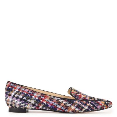 Nine West Abay Smoking Flats Blauw Gekleurd | 0671CDNTK