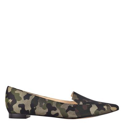 Nine West Abay Smoking Flats Camo | 2489IYAET