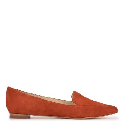 Nine West Abay Smoking Flats Rood | 1670PTMXJ