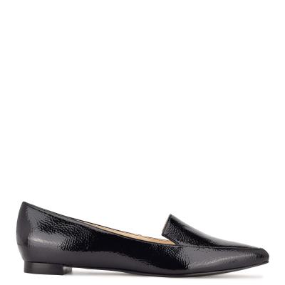 Nine West Abay Smoking Flats Zwart | 8214YMQFH