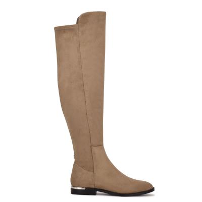 Nine West Allair Over the Knee Laarzen Grijs Bruin | 2810ZPIBC