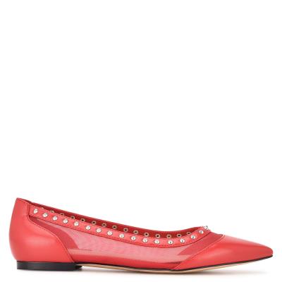 Nine West Bizzie Pointy Neus Ballerina Roze | 3109VXMNA