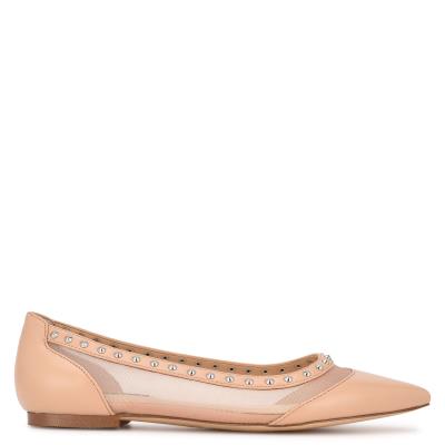 Nine West Bizzie Pointy Neus Ballerina Roze | 4615DLQEF