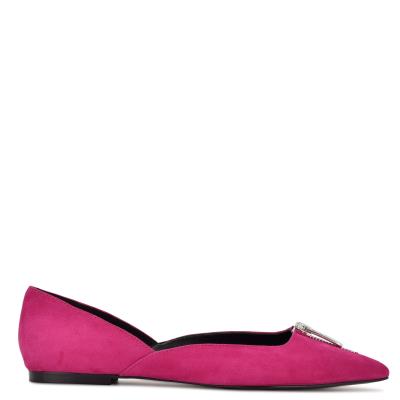 Nine West Brina Pointy Neus Ballerina Roze | 8379ZPEQD