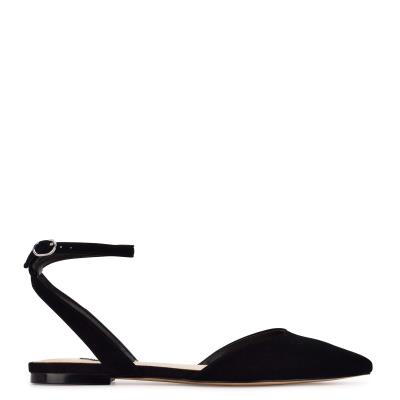 Nine West Briy Pointy Neus Ballerina Zwart | 5410PBZNJ