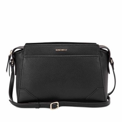 Nine West Brooklyn Jet Set Crossbodytassen Zwart | 5348ZERDK