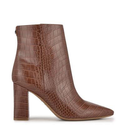 Nine West Cacey 9x9 Hak Laarzen Bruin | 7816LGDNY