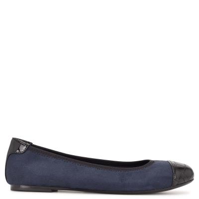 Nine West Capted Ballet Ballerina Donkerblauw | 5071CPRJX