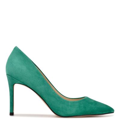 Nine West Ezra Pointy Neus Pumps Groen | 3745OVBLG