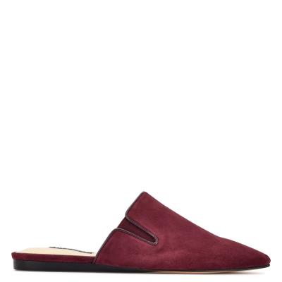 Nine West Freeda Pointy Neus Mules Bordeaux | 7498HITJD