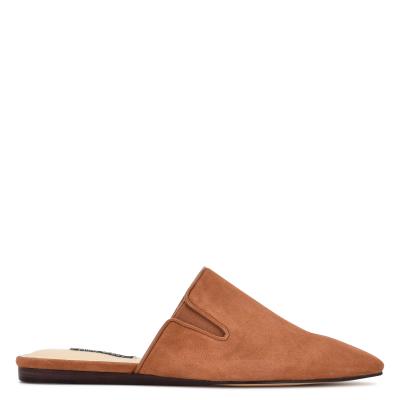 Nine West Freeda Pointy Neus Mules Donkerbeige | 0634QYITD