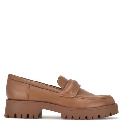 Nine West Garren Lug Sole Loafers Bruin | 7839TOHQF