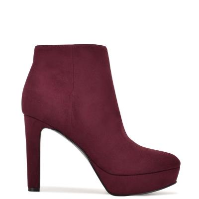 Nine West Glowup Platform Laarzen Claret | 5438AHGLF