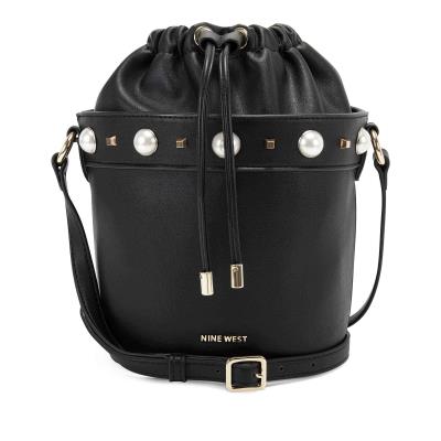 Nine West Laylin Drawstring Bucket Crossbodytassen Zwart | 5631UKBYM