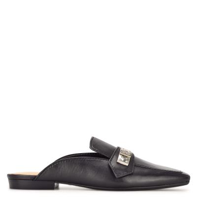 Nine West Neat 9x9 Loafer Mules Zwart | 9534AJBYZ