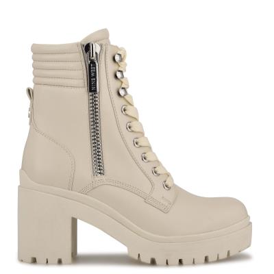 Nine West Quiz Hak Laarzen Beige | 3725QYZFO