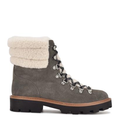 Nine West Rima Combat Lug Sole Laarzen Grijs | 5687SCPIR