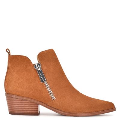 Nine West Single Pointy Neus Laarzen Bruin | 2634QWFHD