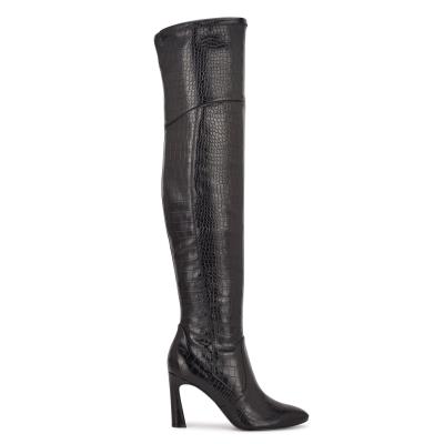 Nine West Sizzle Over The Knee Heel Laarzen Zwart | 9014ZEOLM