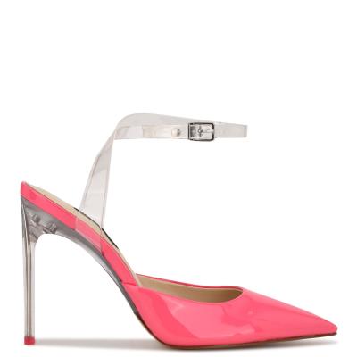 Nine West Sparkea Ankle Riemen Pumps Roze | 7834ELHAO