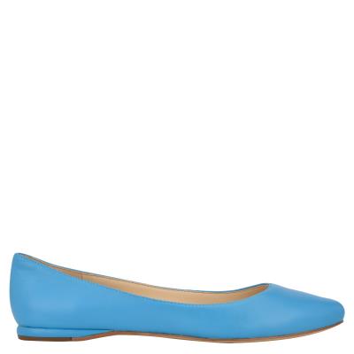 Nine West Speakup Almond Neus Ballerina Blauw | 1367CLNKH