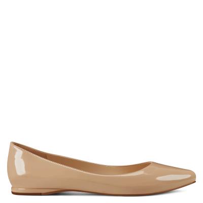 Nine West Speakup Almond Neus Flats Lichtbeige | 0583JWQAO